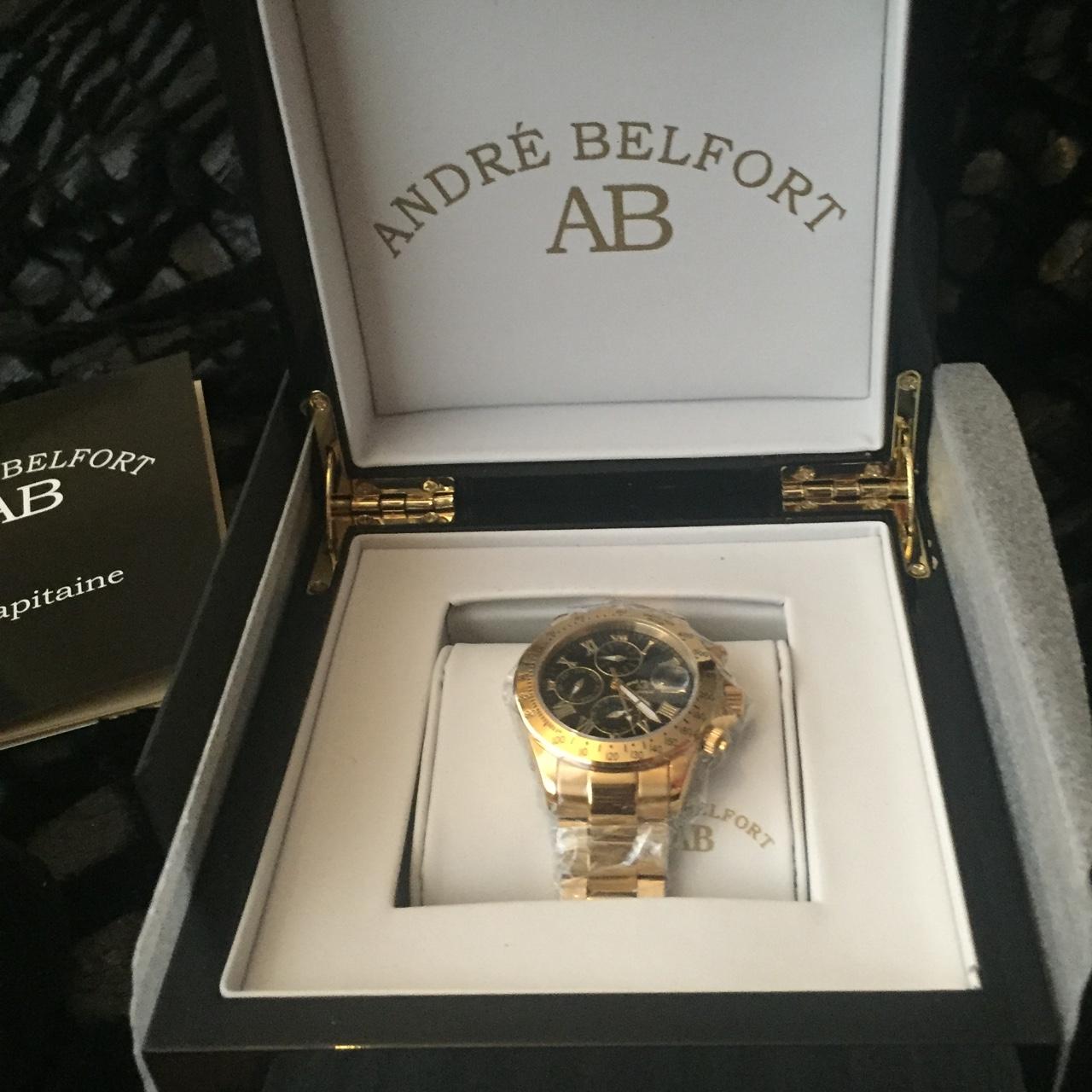 Andre belfort men's discount gold le capitaine watch