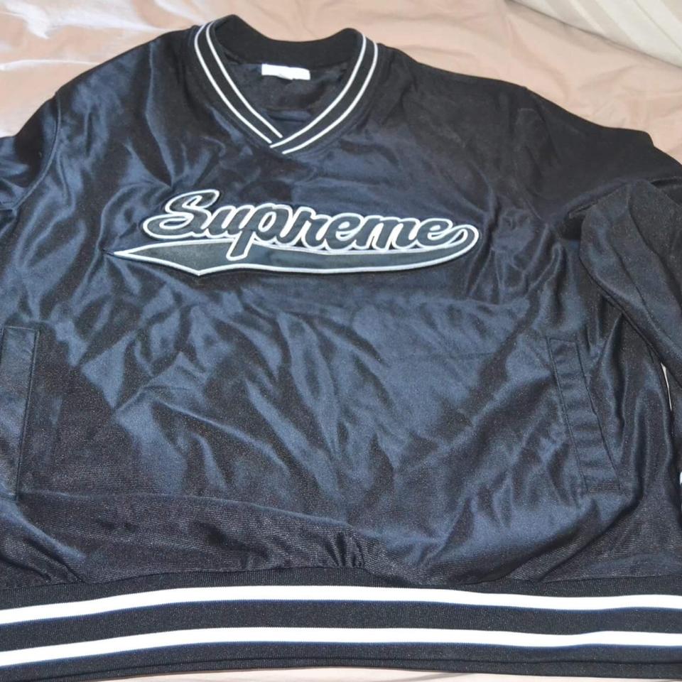 Supreme baseball warm up top. Selling for a friend... - Depop