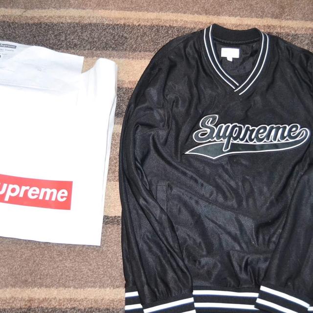 Supreme baseball warm up top. Selling for a friend - Depop