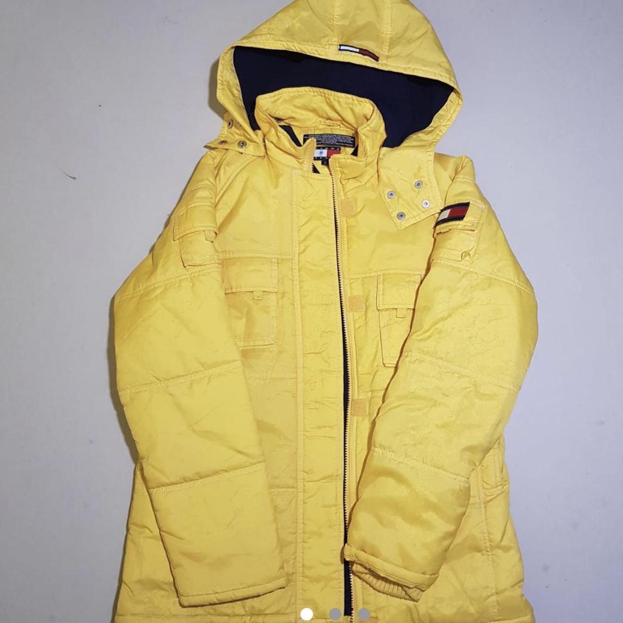 Yellow puffer Tommy Hilfiger jacket. Great jacket,... - Depop