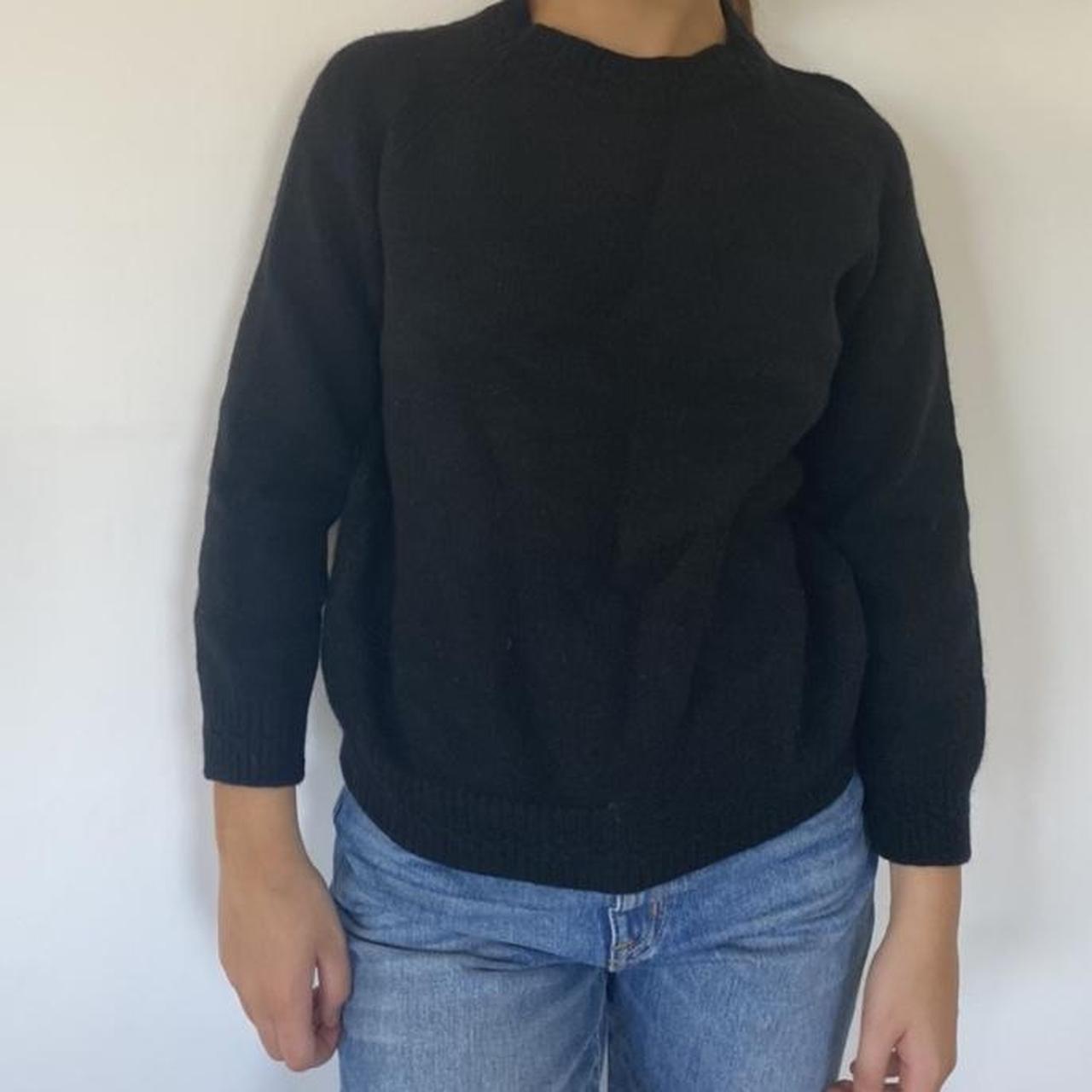 APC Black jumper Shrunk in the wash so would fit... Depop