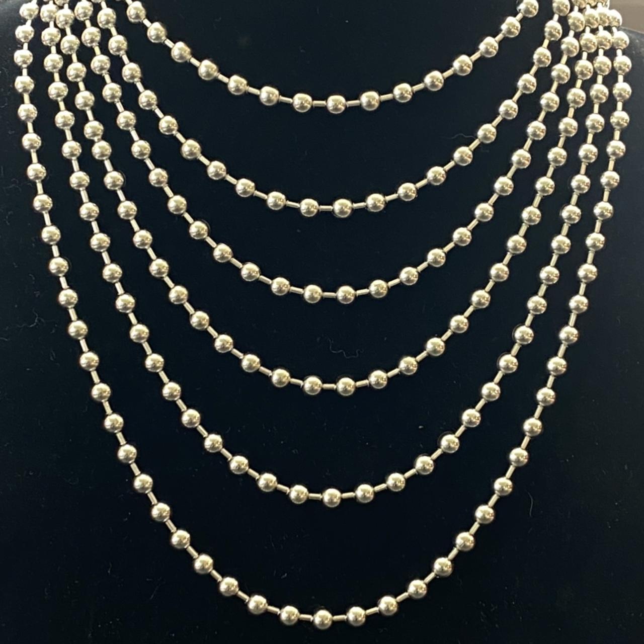 ⛓ Unisex Stainless Steel Big Ball chain necklace... Depop