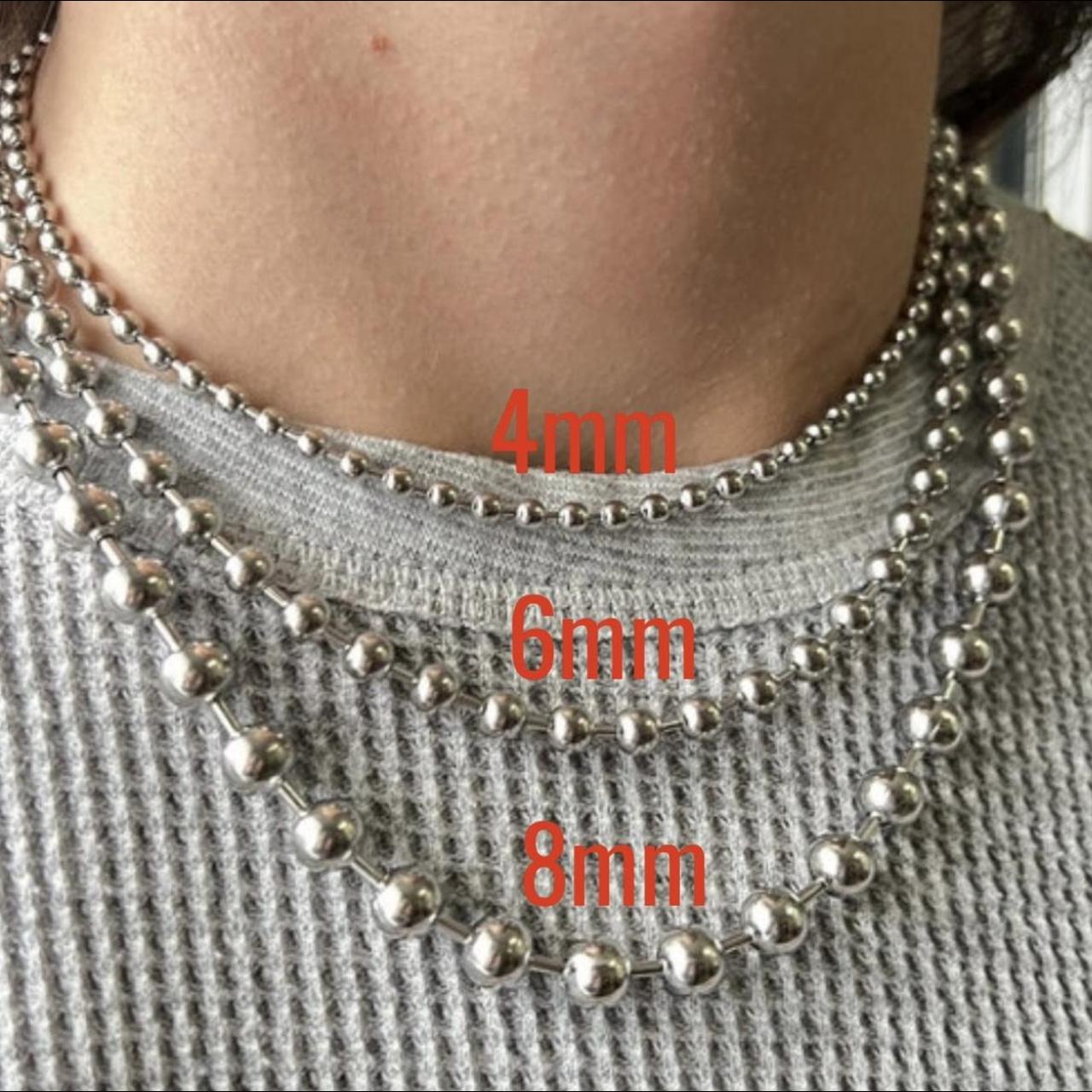 ⛓ Stainless Steel Big Ball Chain Choker Necklace.... Depop