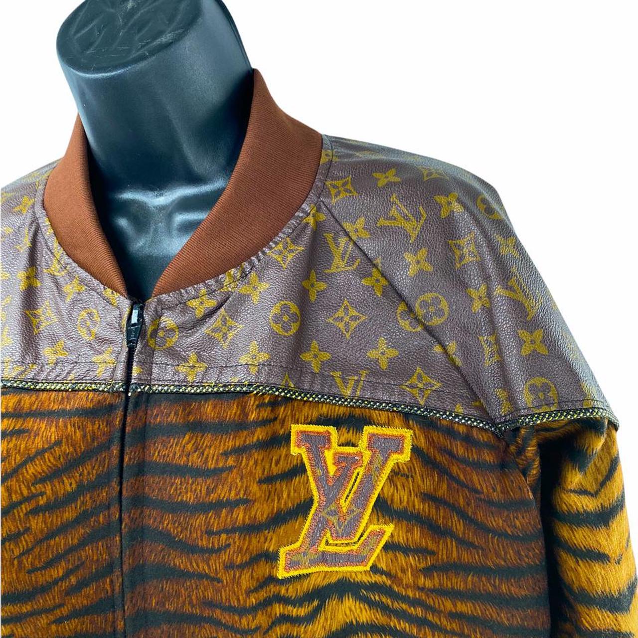 90s Dapper Dan Louis Vuitton 2pc “Tiger Print” Set - Depop