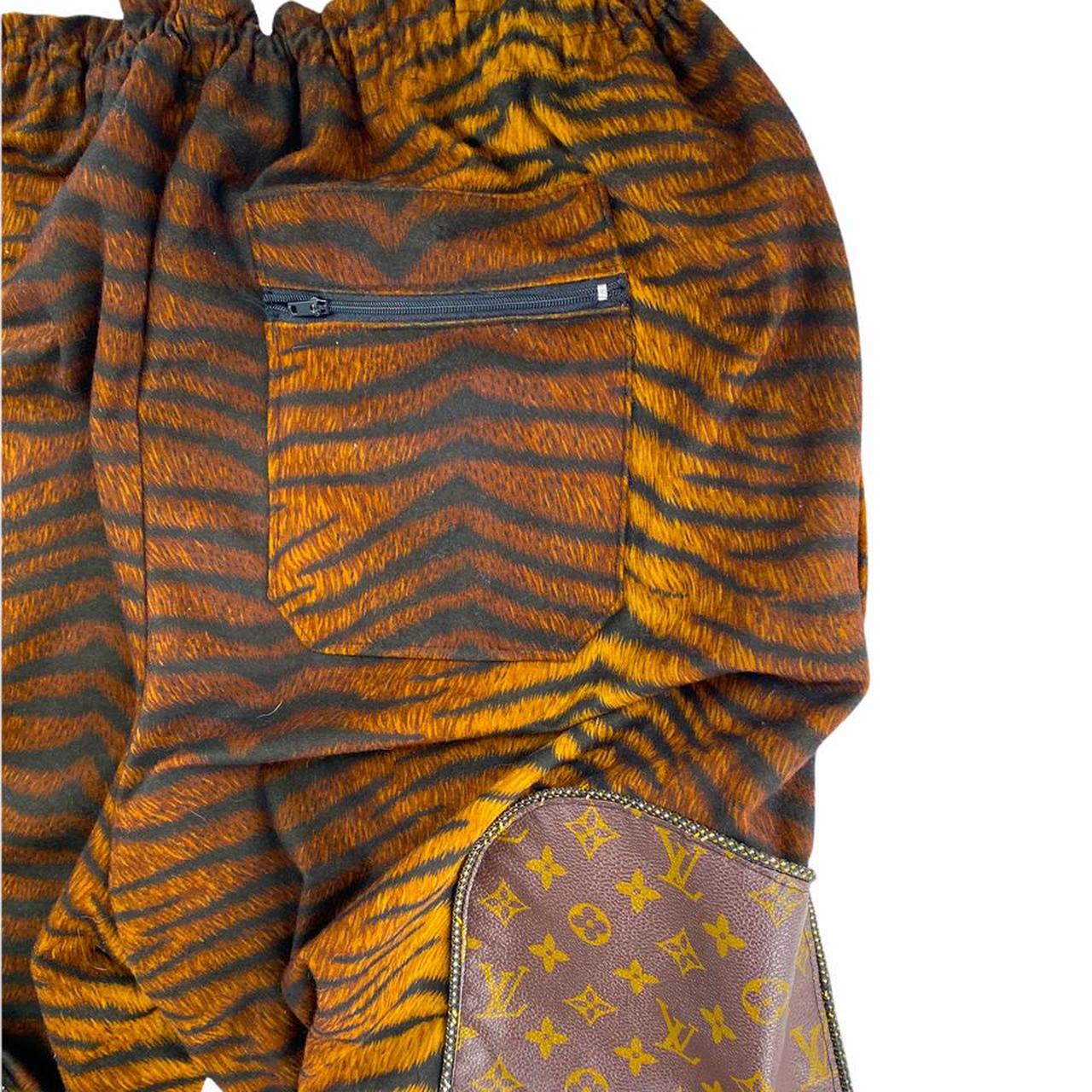 90s Dapper Dan Louis Vuitton 2pc “Tiger Print” Set - Depop