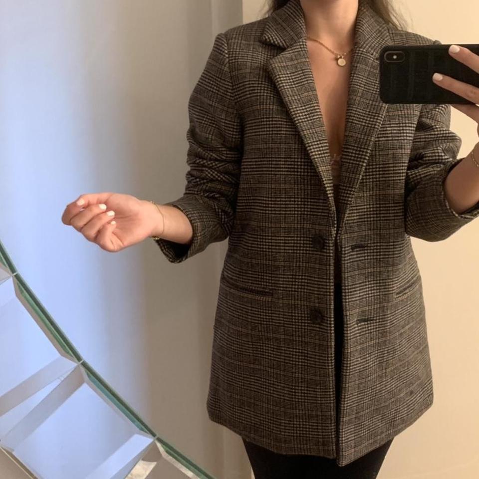 abercrombie wool blend blazer coat