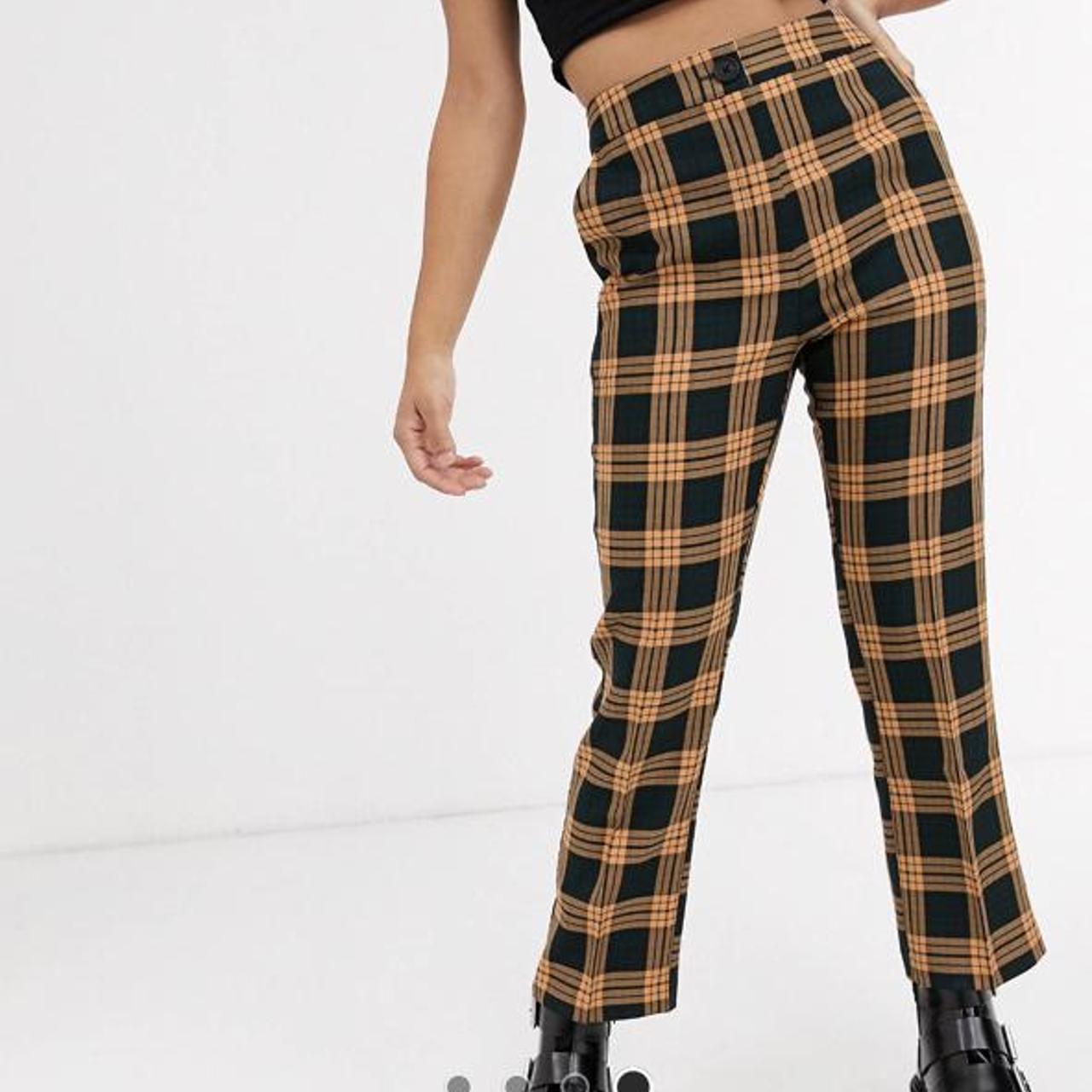 Tartan trousers clearance petite