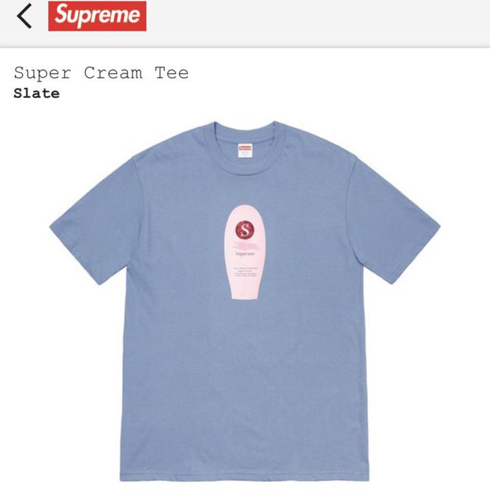 supreme cream tee