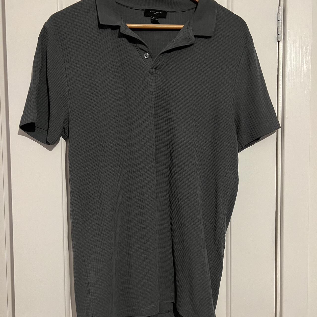New Look Men's Grey and Blue Polo-shirts | Depop
