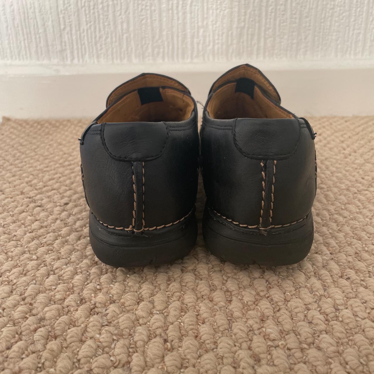 Clarks originals Un Loop black leather nurse shoes.... - Depop