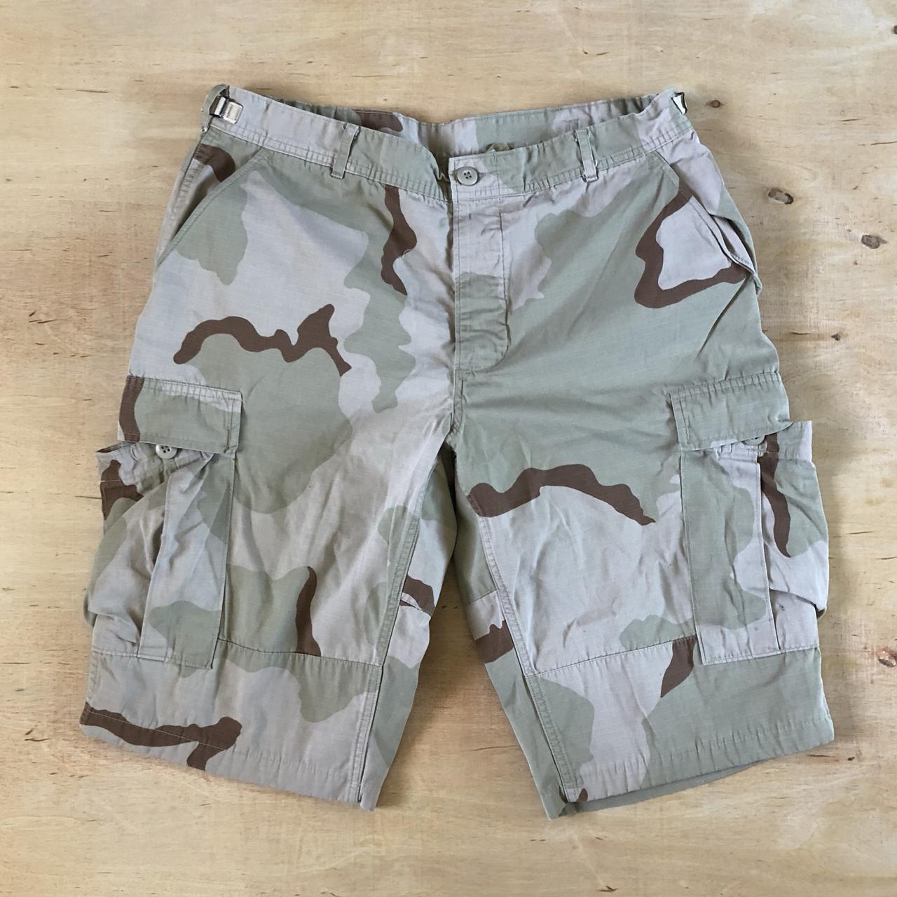 Vintage Military Issued Cargo Ripstop Shorts Sz.... - Depop