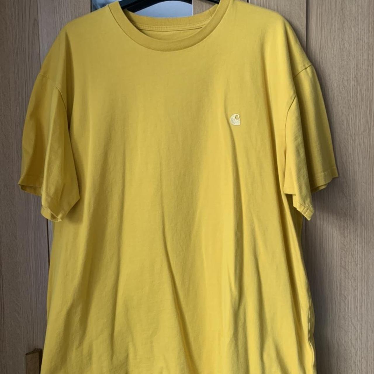 Yellow Carhartt WIP T-Shirt Good thick quality... - Depop