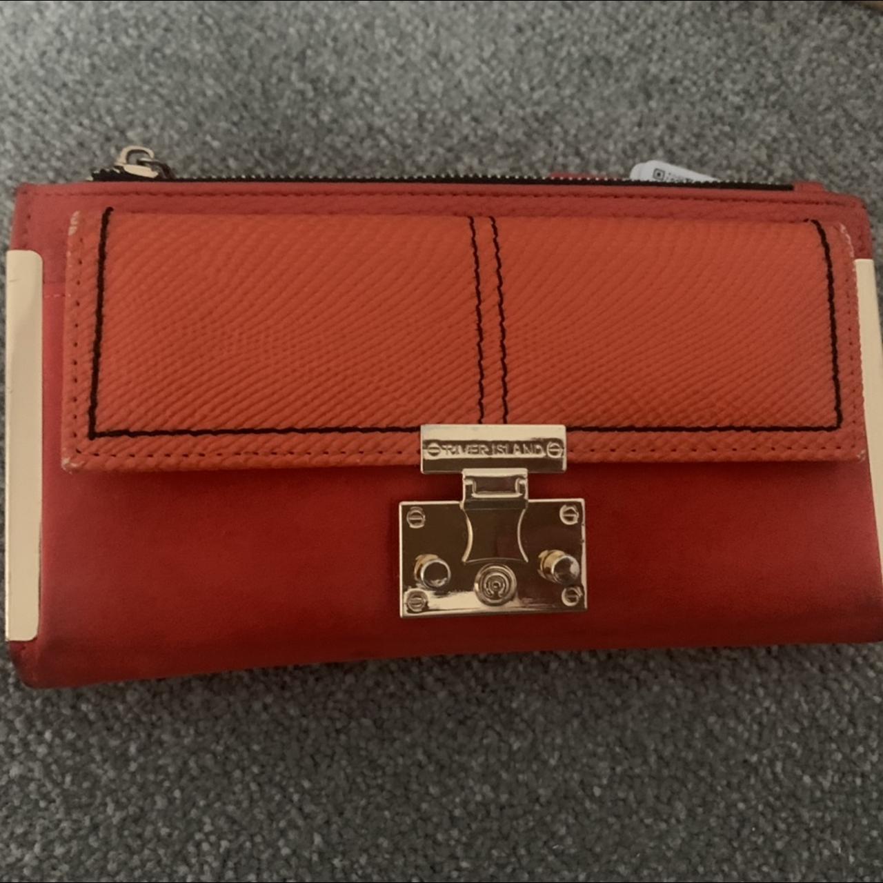 River island coral/ orange purse - Depop