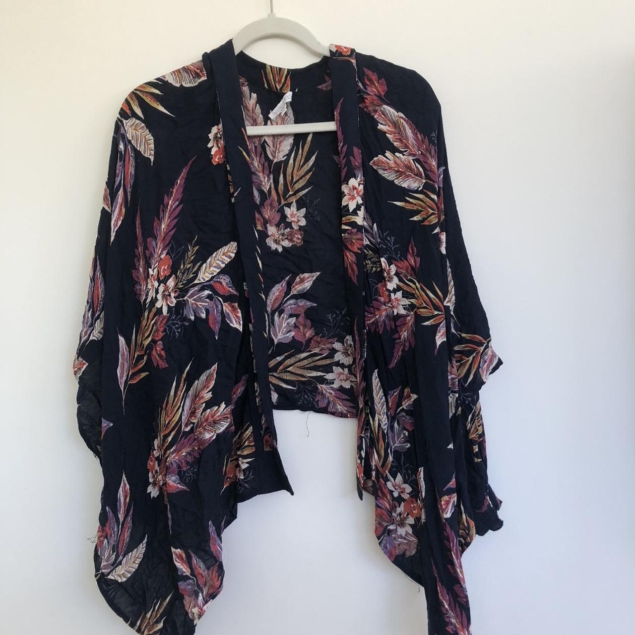 Patrons of Peace wrap top. Size M. Flowy and... - Depop