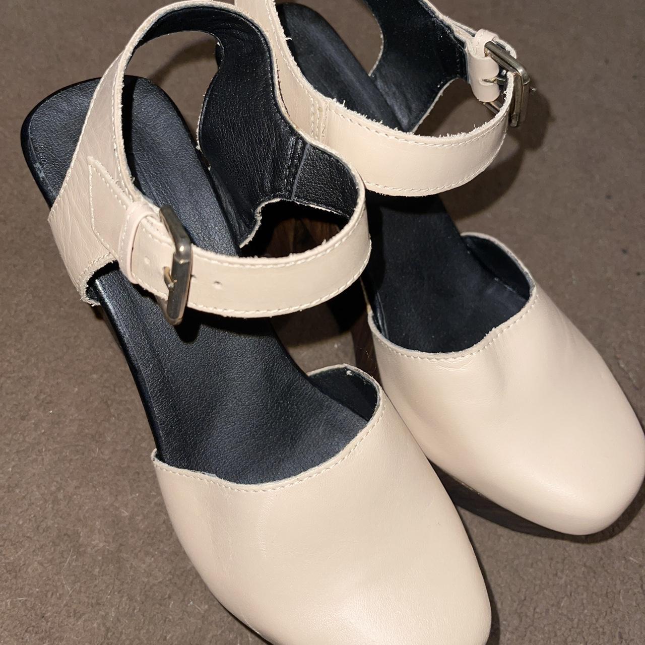 topshop tan mules