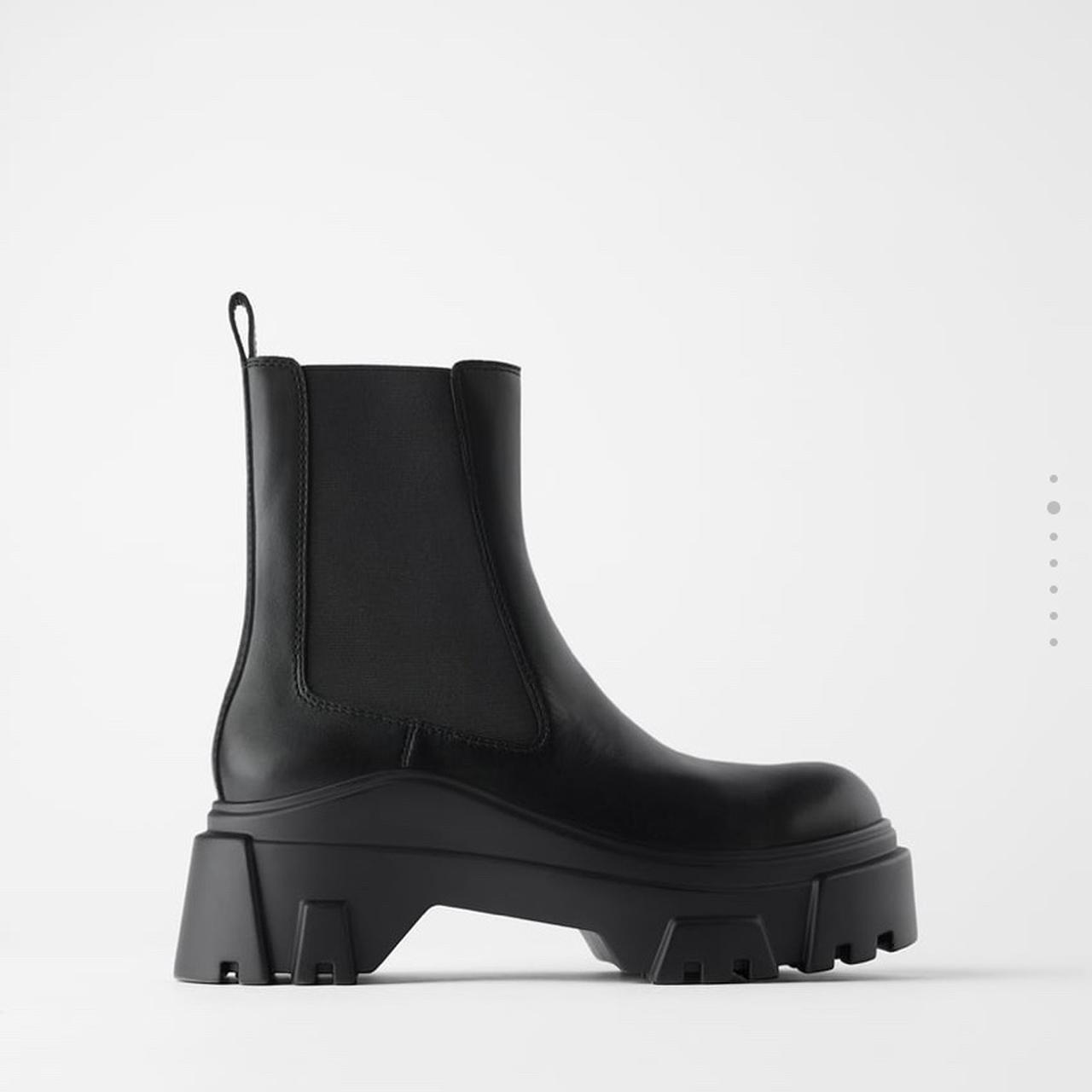 Zara Track Sole Boots Brand new never Depop