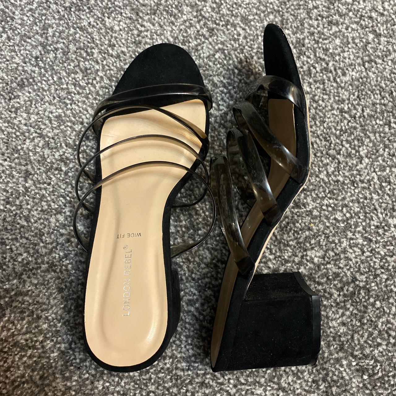 asos blue mules