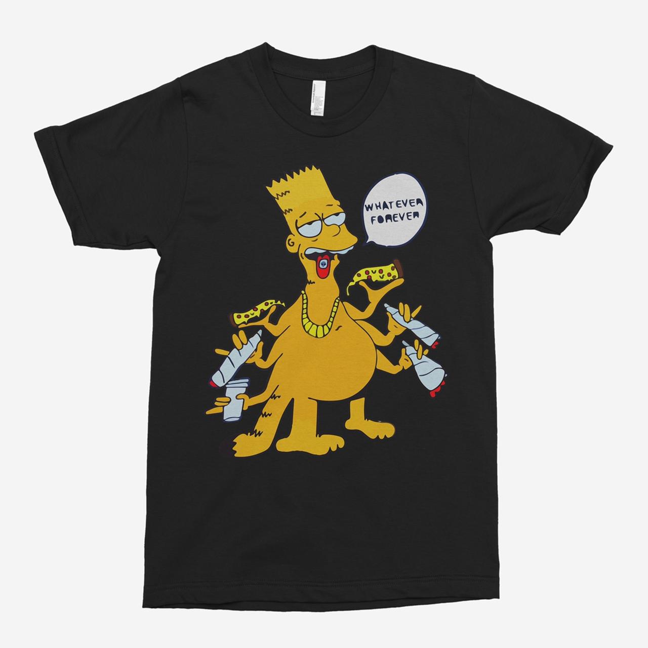 Bart Simpson Looking t-shirt mockup template