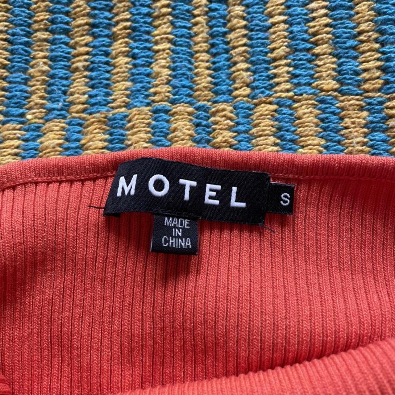 Motel Rocks Gunmo Crop Top In Orange In Perfect Depop