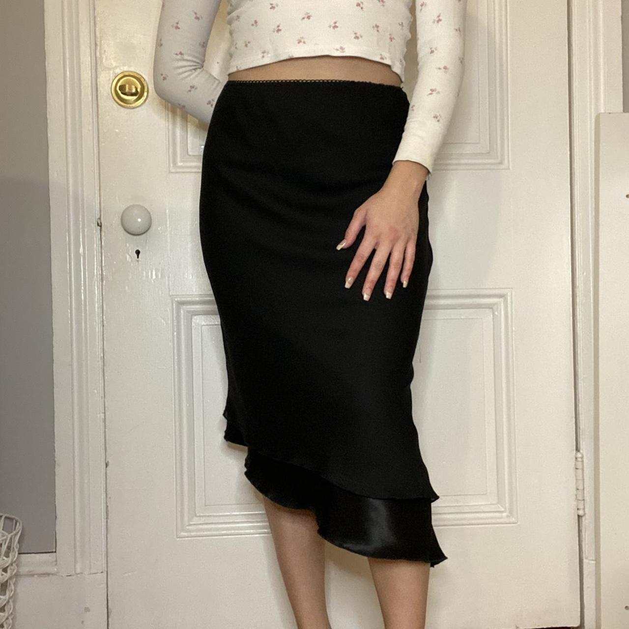 Product Image 1 - ֎Y2K Asymmetrical mesh midi skirt