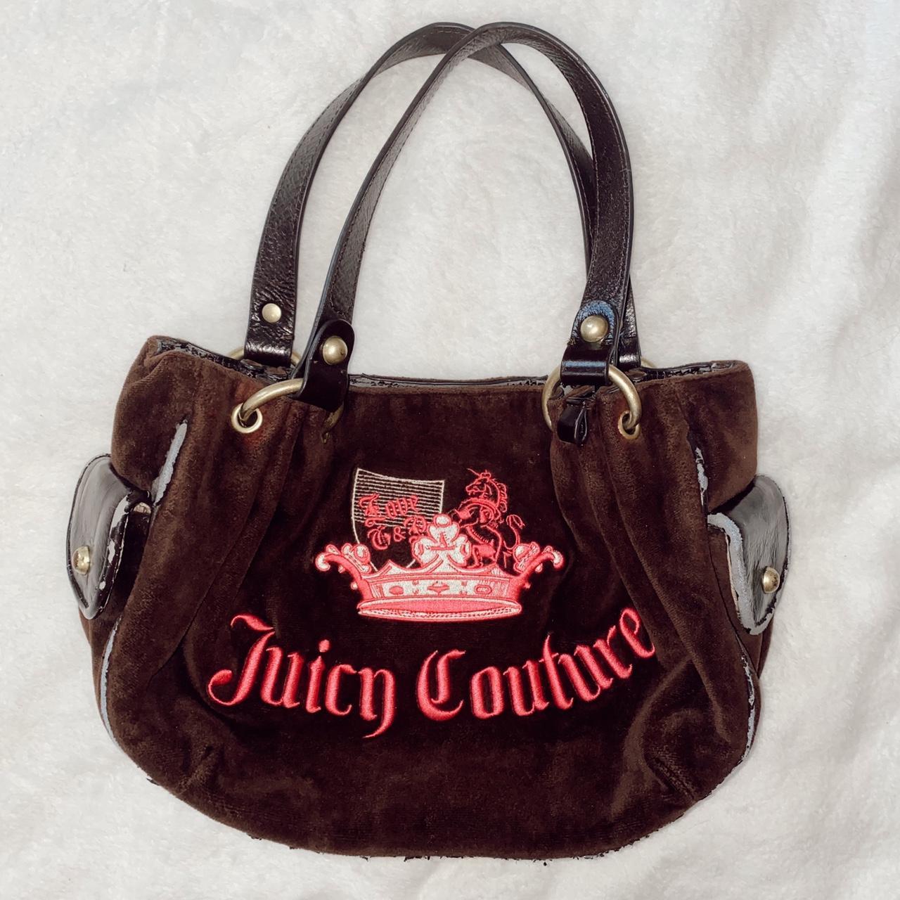 ֎ICONIC vintage brown juicy couture velour purse! 🤎💗... - Depop