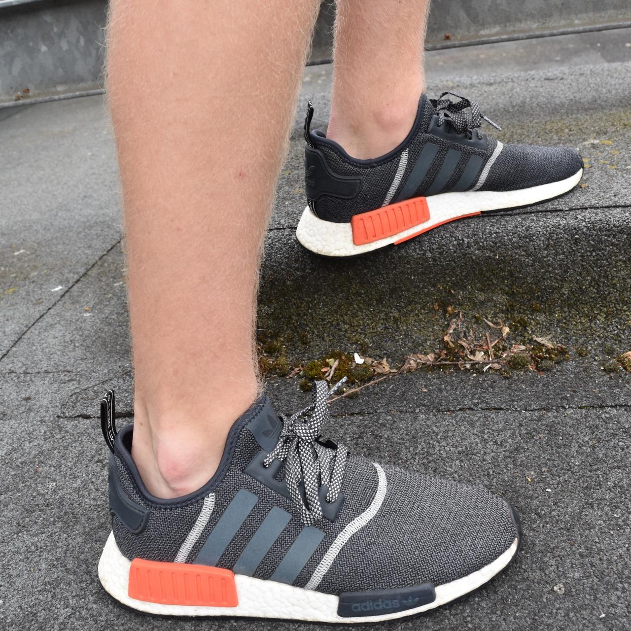 Adidas nmd r1 on sale grey and orange