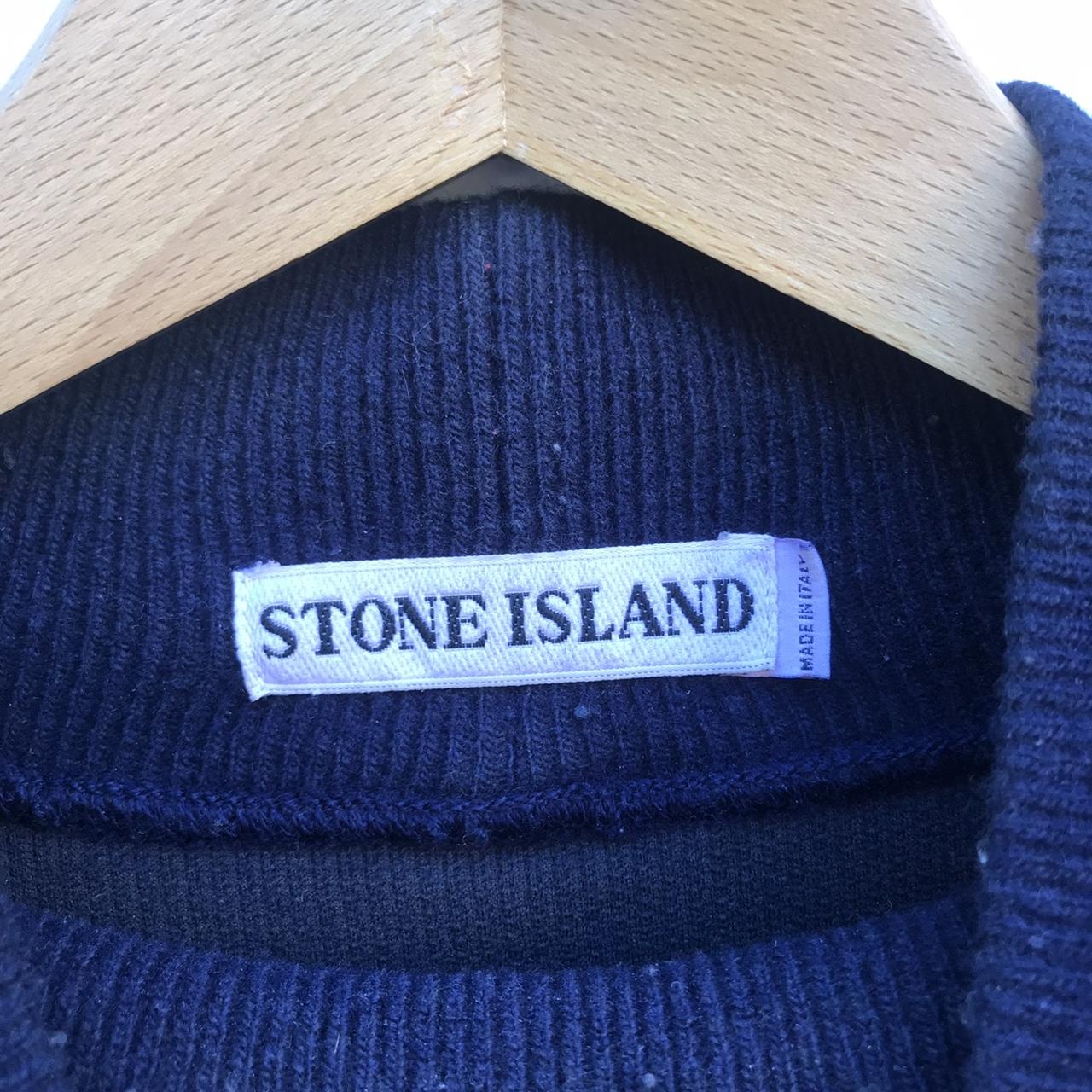 VINTAGE STONE ISLAND MOCK NECK JUMPER SIZE LARGE... - Depop