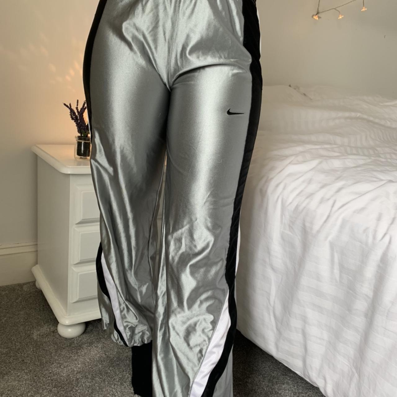 Silver best sale nike tracksuit