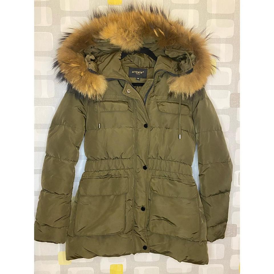 Attentif raccoon fur coat sale