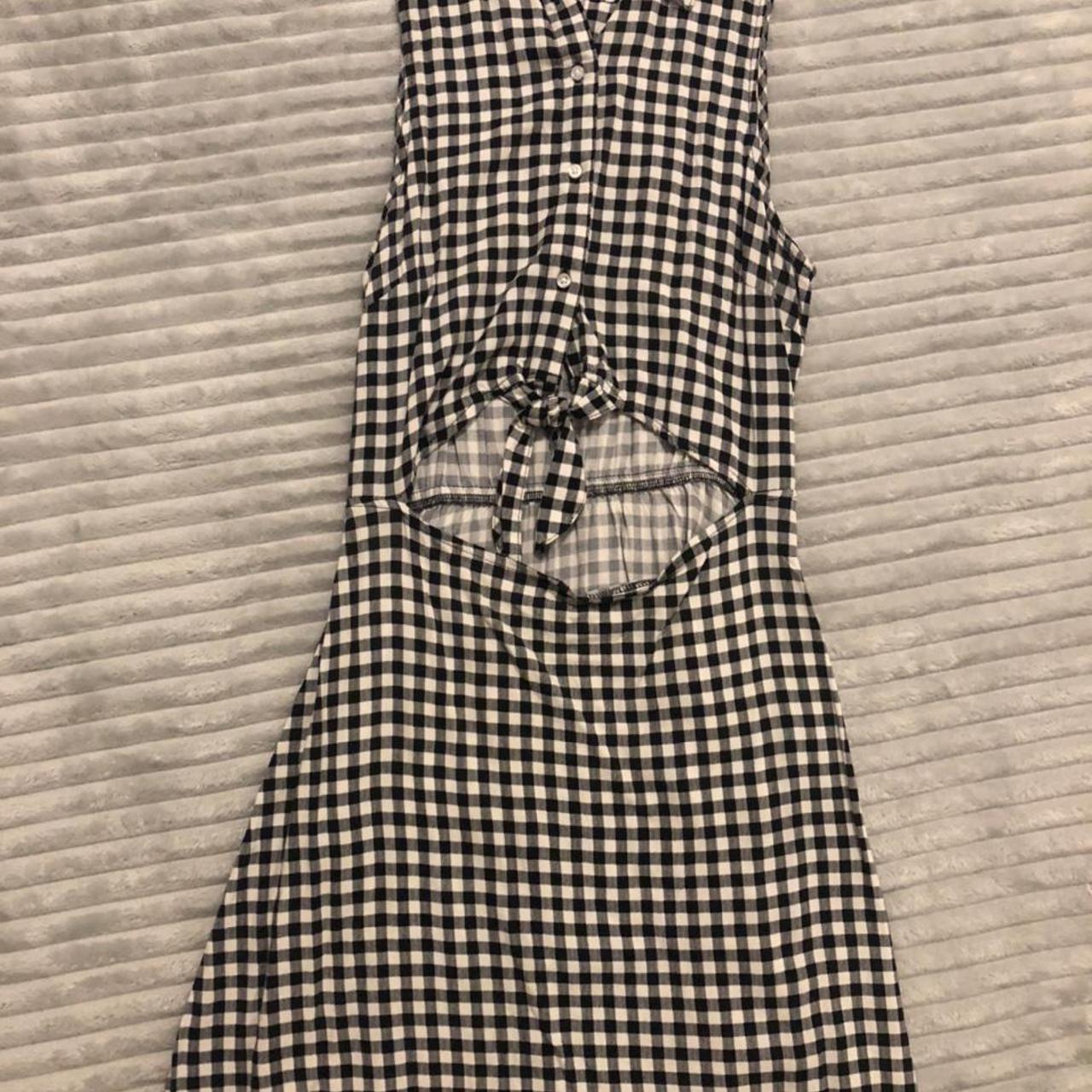 H&M Women's White and Black Dress | Depop