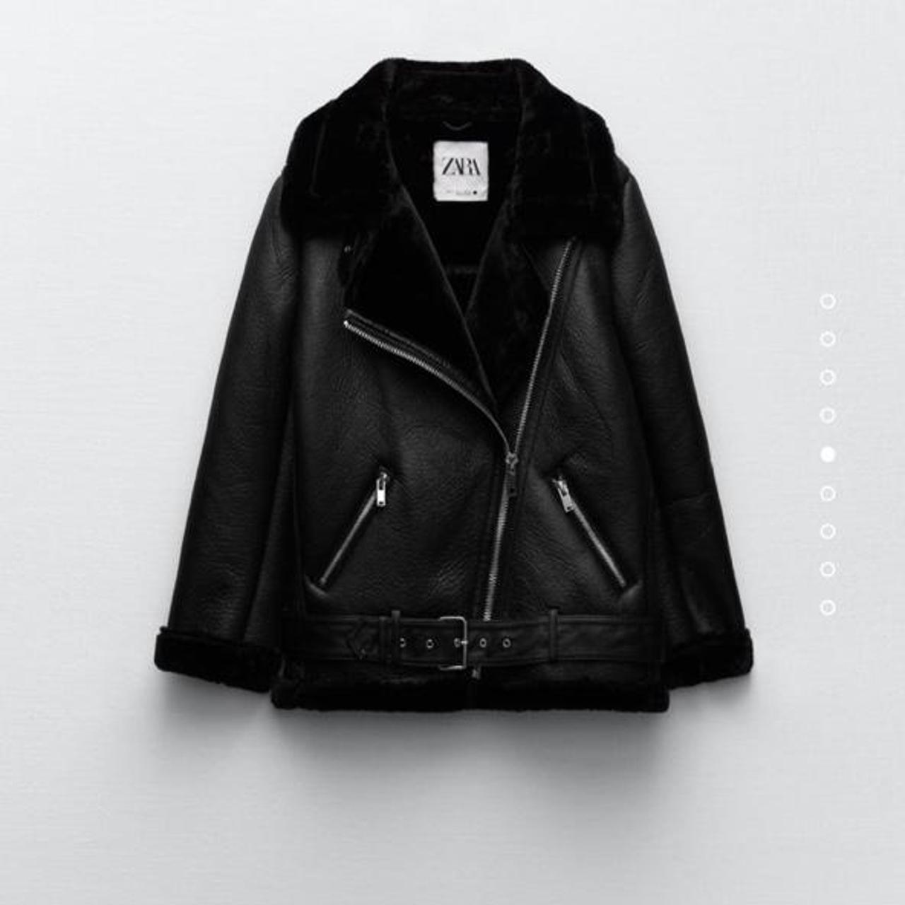 zara womens aviator jacket