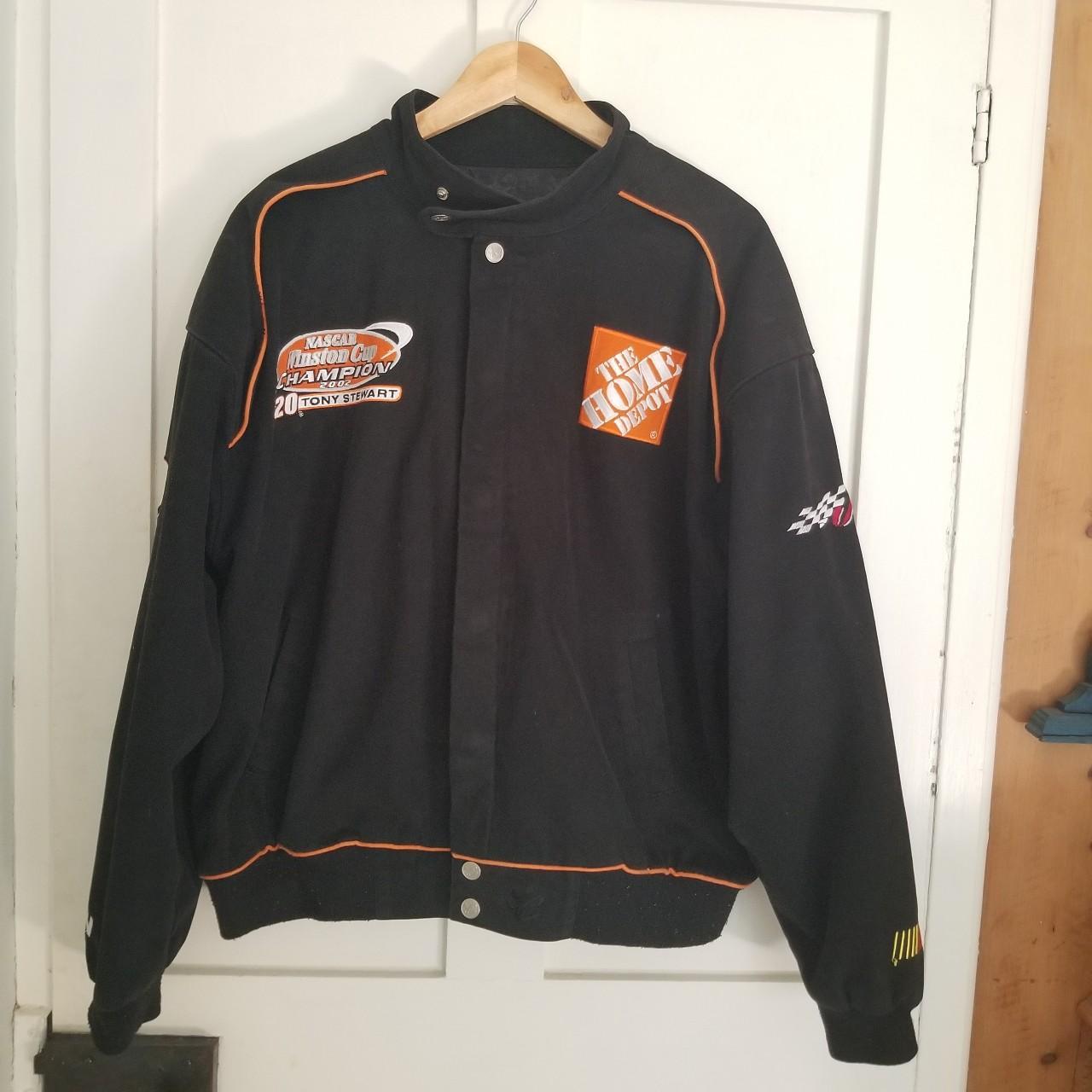 NASCAR Men's Black and Orange | Depop