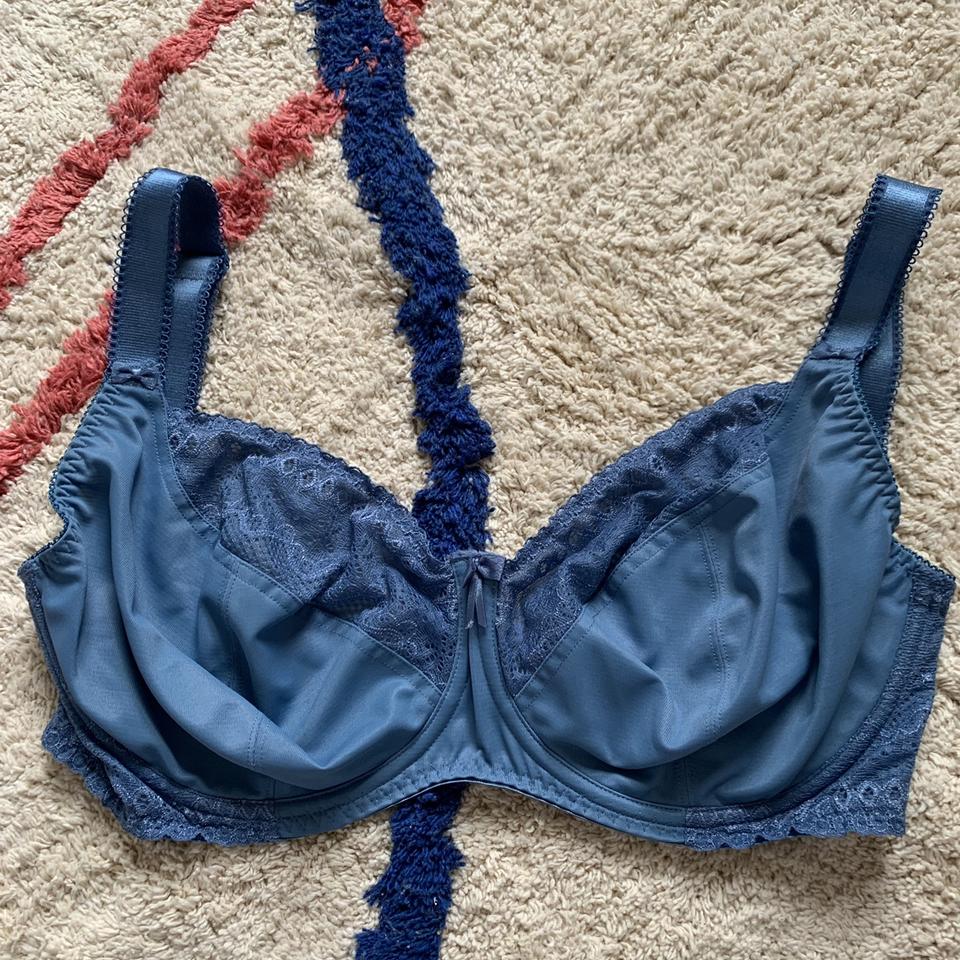 bravissimo mia bra full cup dusty deep blue bra with