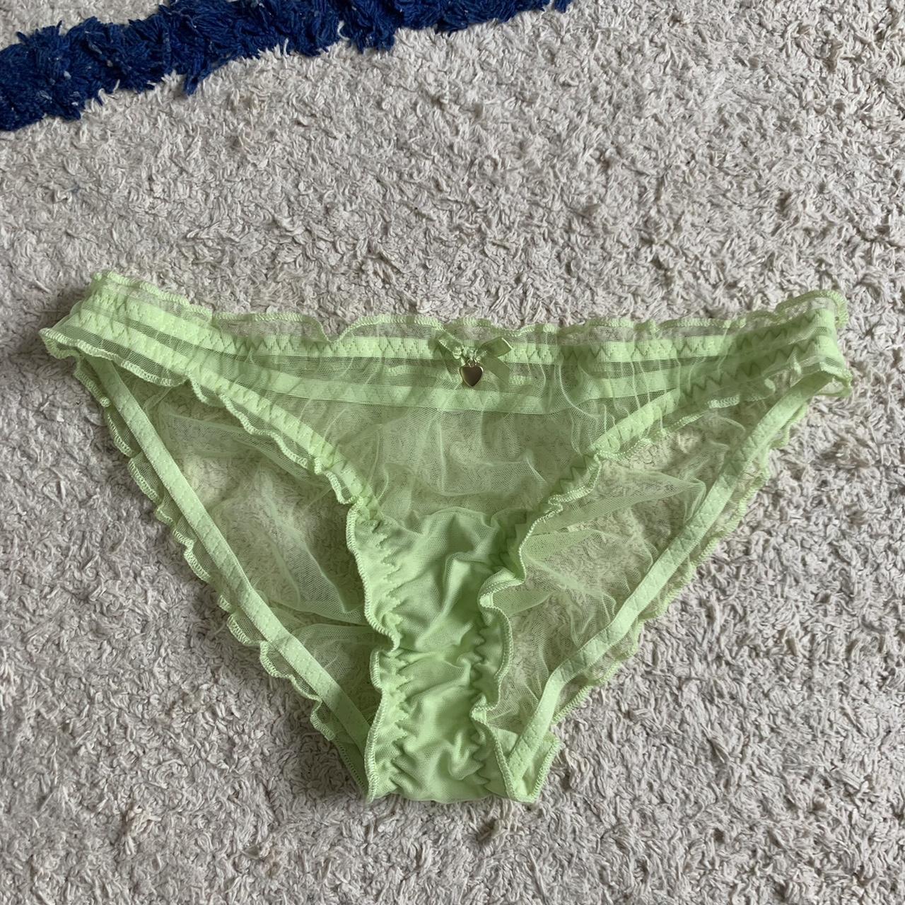 deadstock lime green mesh briefs with the cutest... Depop