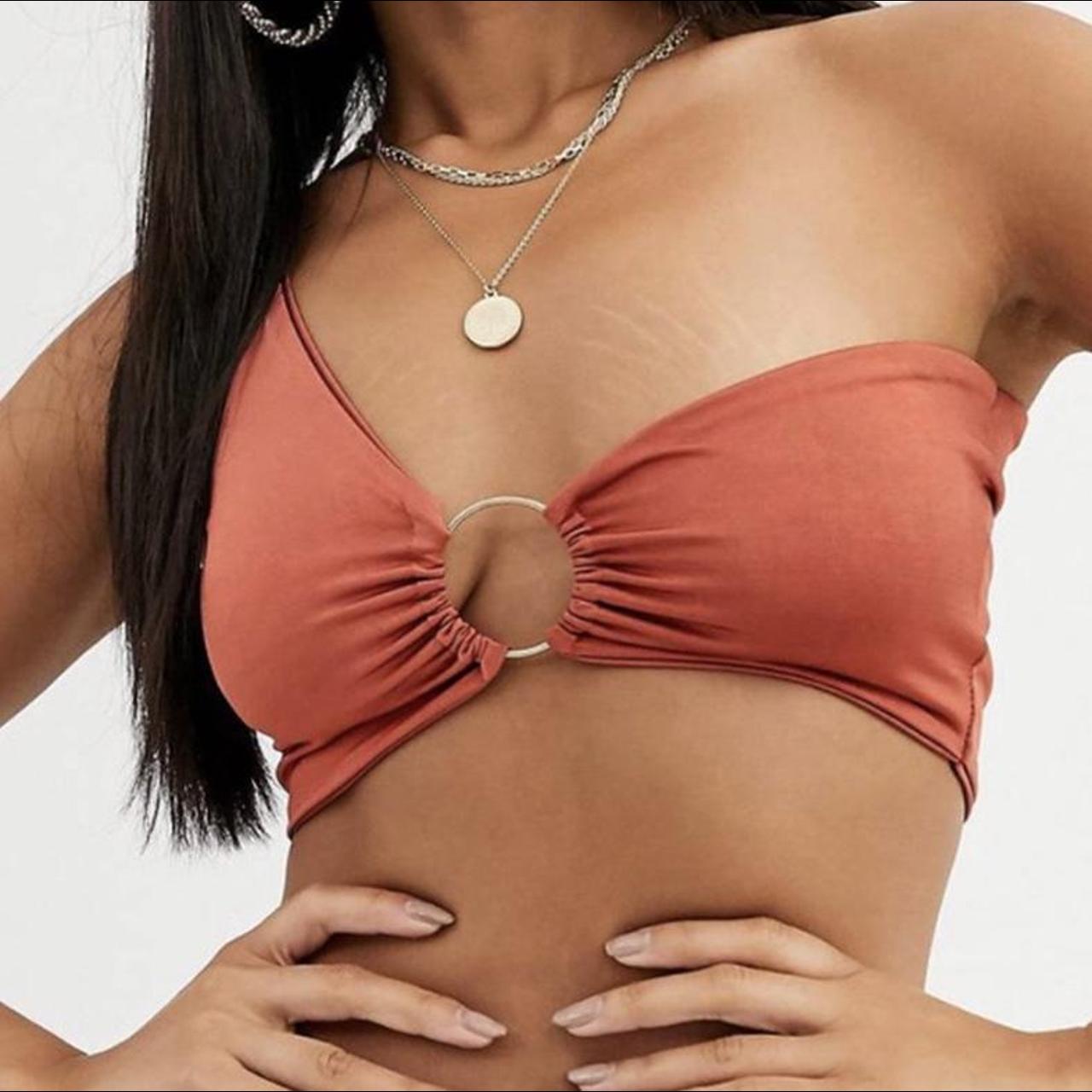 Public Desire Ring Detail Crop Top Only worn a... - Depop