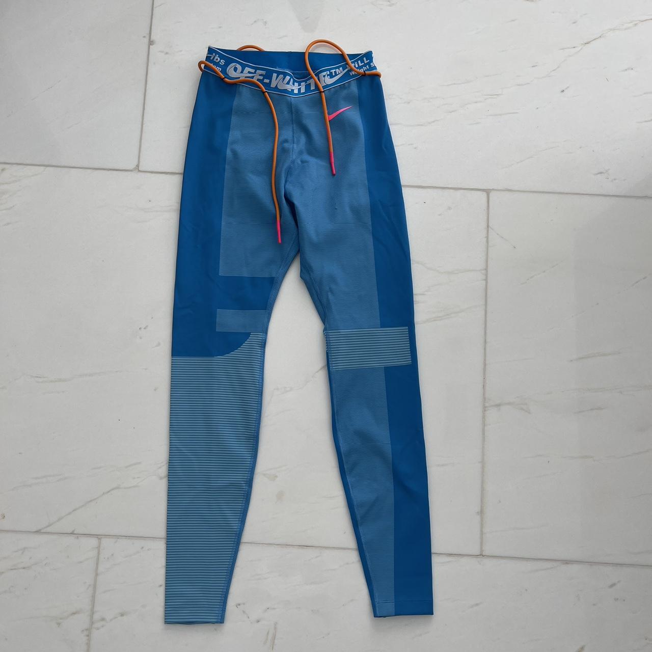 Off white nike blue hot sale leggings