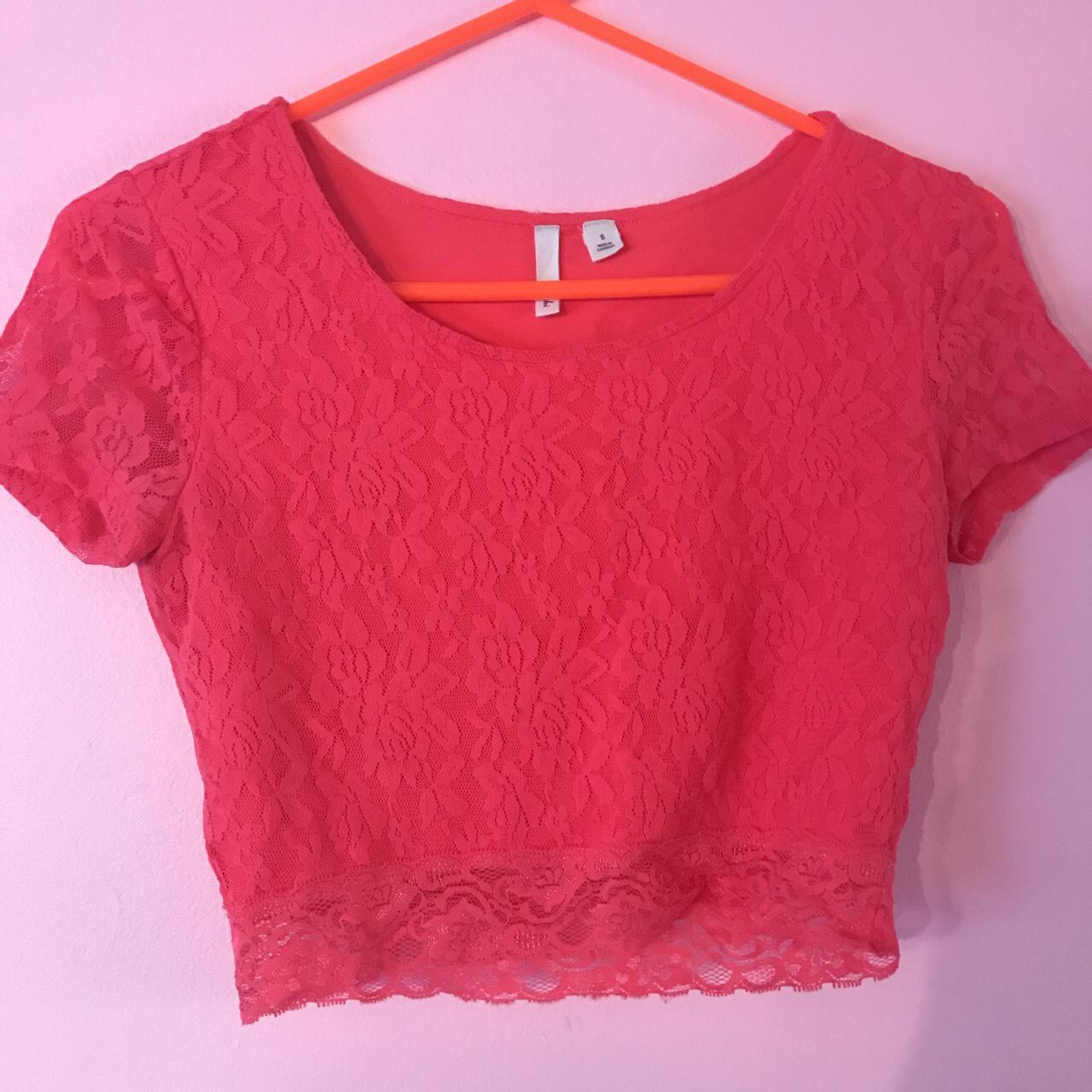 Charlotte Russe buy Coral Crop Top Small