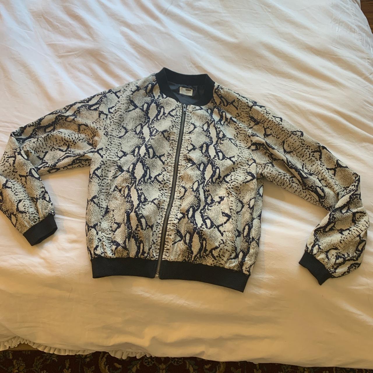 Snake on sale print bomber