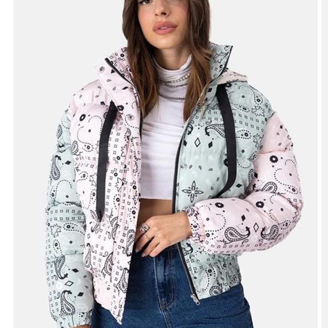 paisley puffer jacket