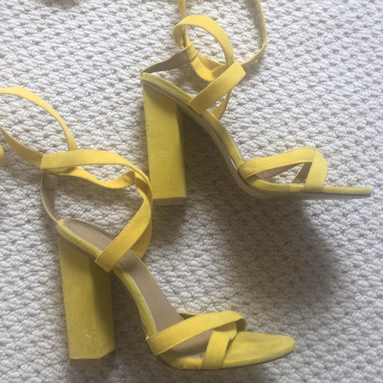 Public desire yellow clearance heels