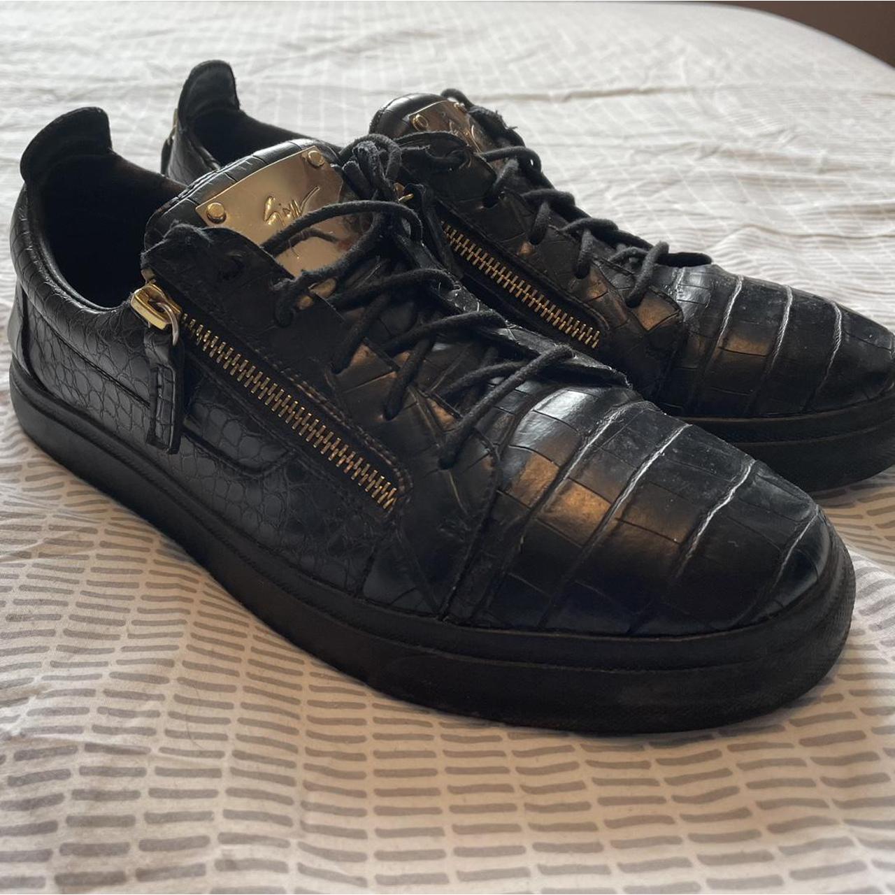 zanotti crocodile black