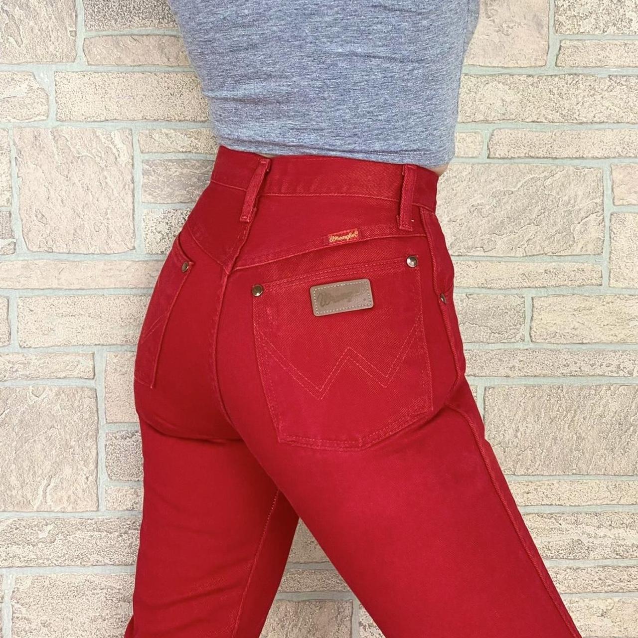 wrangler red jeans