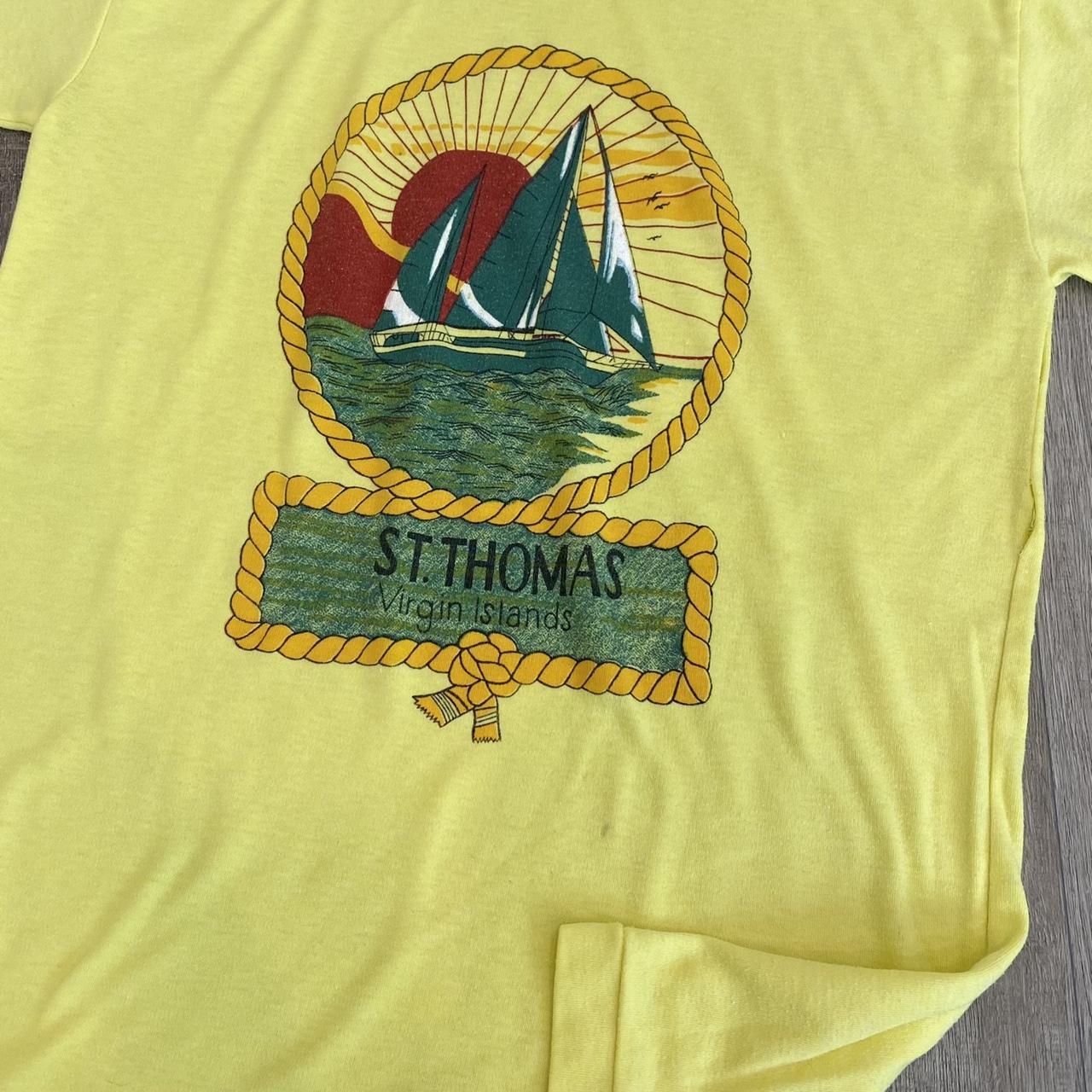 70's Vintage St. Thomas Virgin Islands Travel T-shirt Tee 