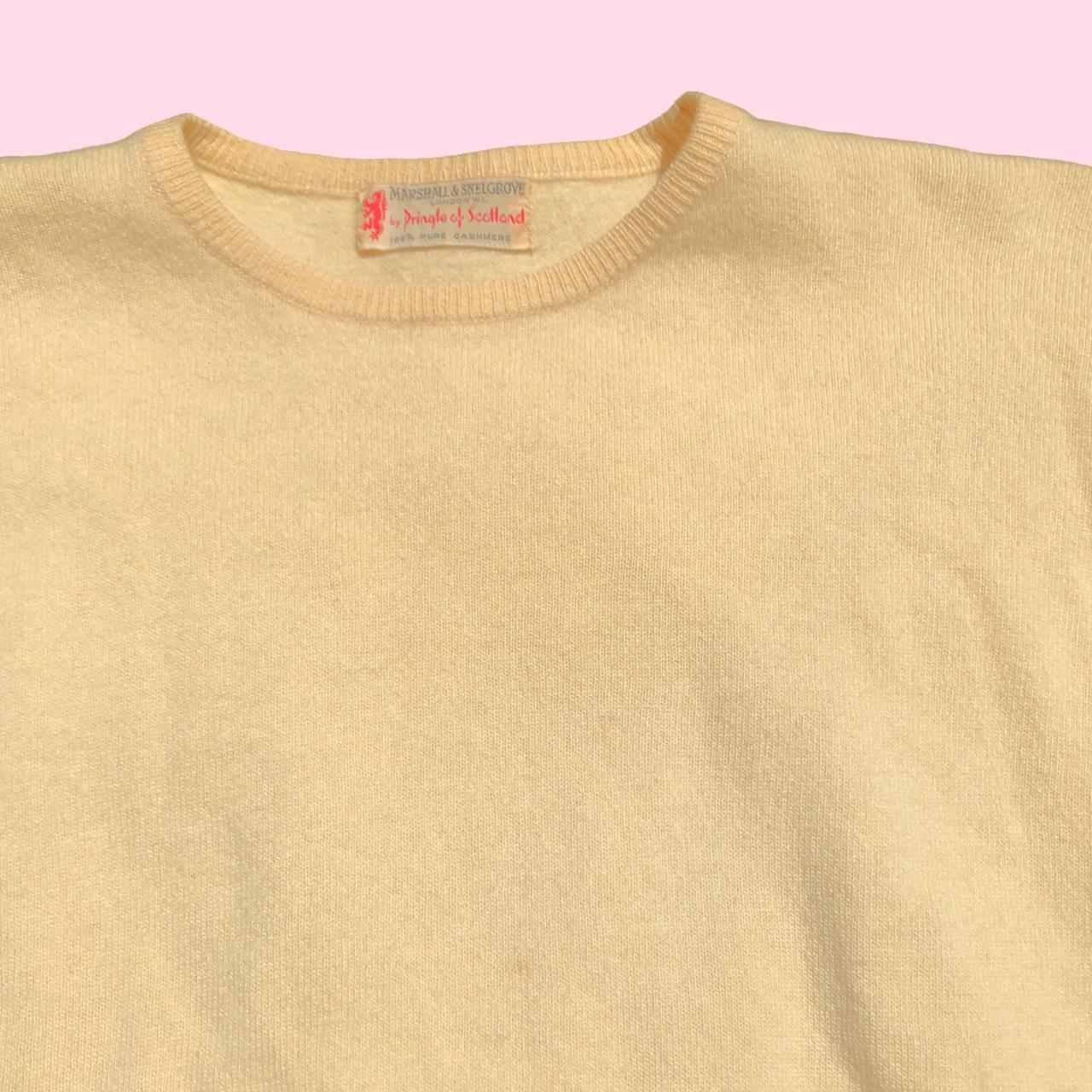 Product Image 2 - Vintage 1950s Yellow Cashmere Top