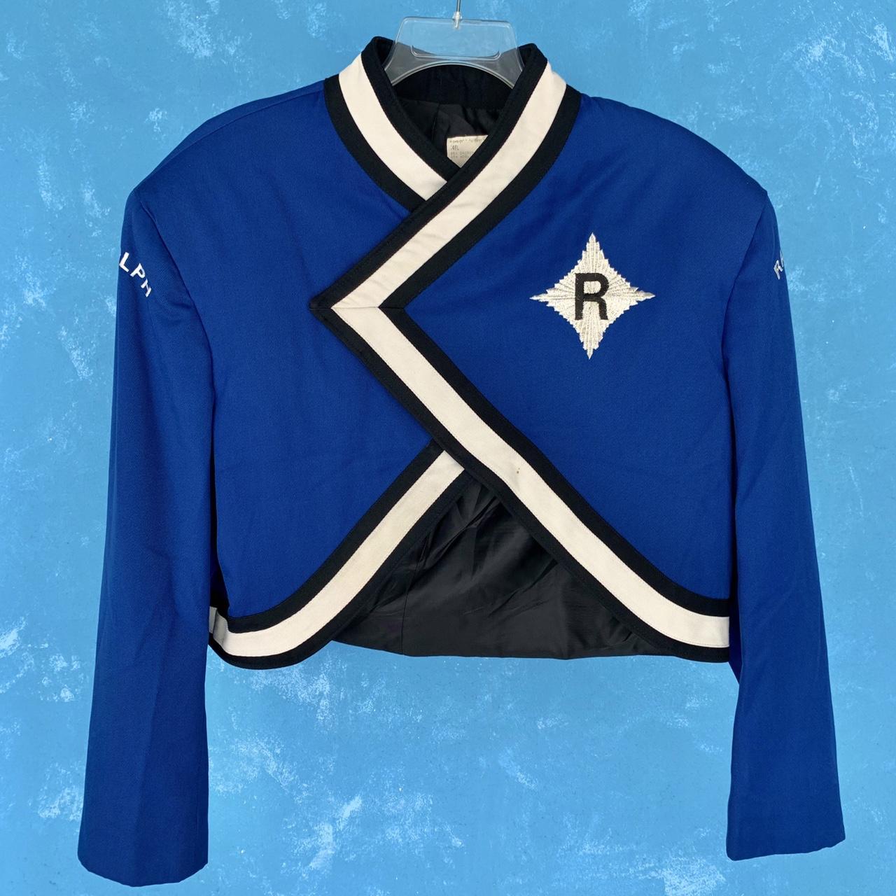 Blue Cropped Band Jacket 💙 Amazing real marching - Depop