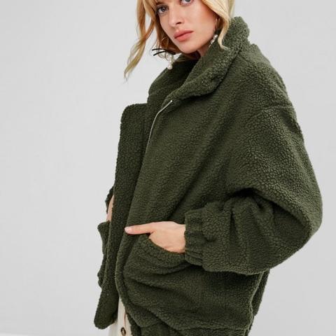 zaful teddy bear jacket