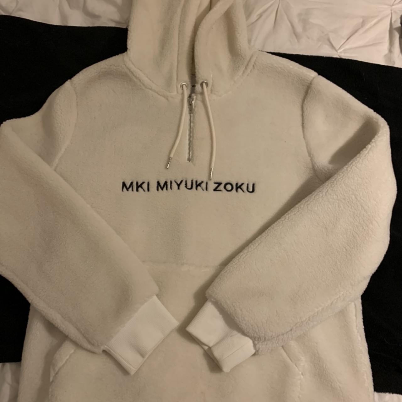 Mki sherpa quarter zip off online white