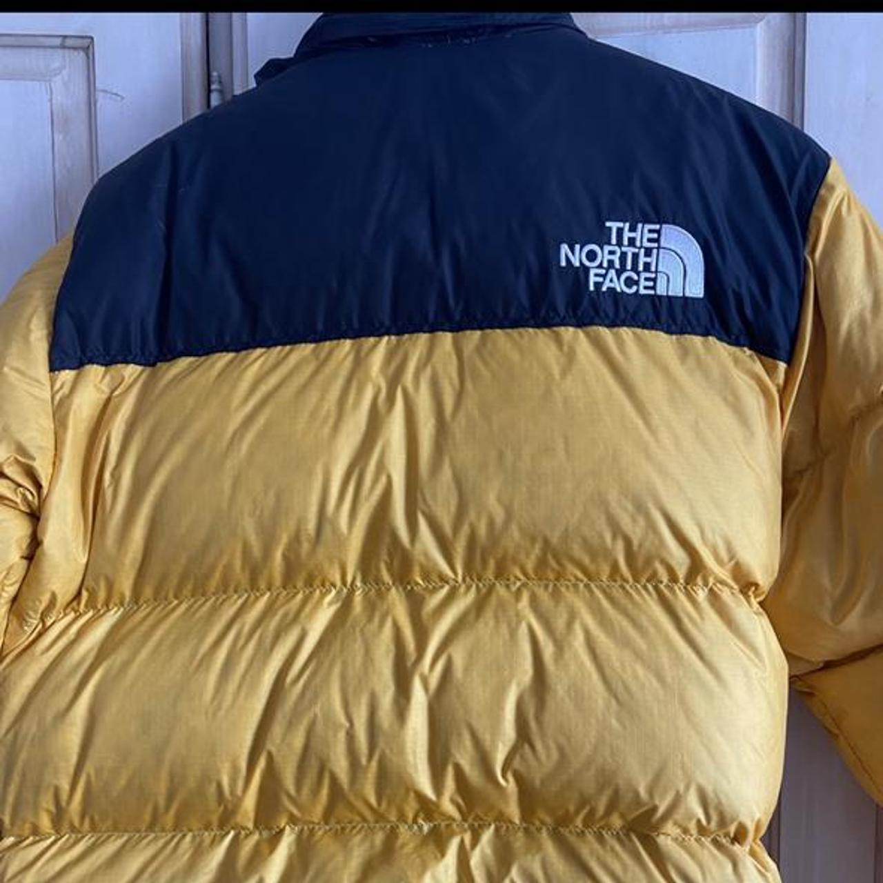 North Face 700 yellow puffa jacket. Perfect... - Depop