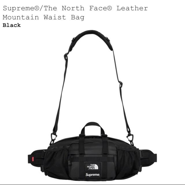 Supreme x North Face Leather Mountain Waist Bag... - Depop