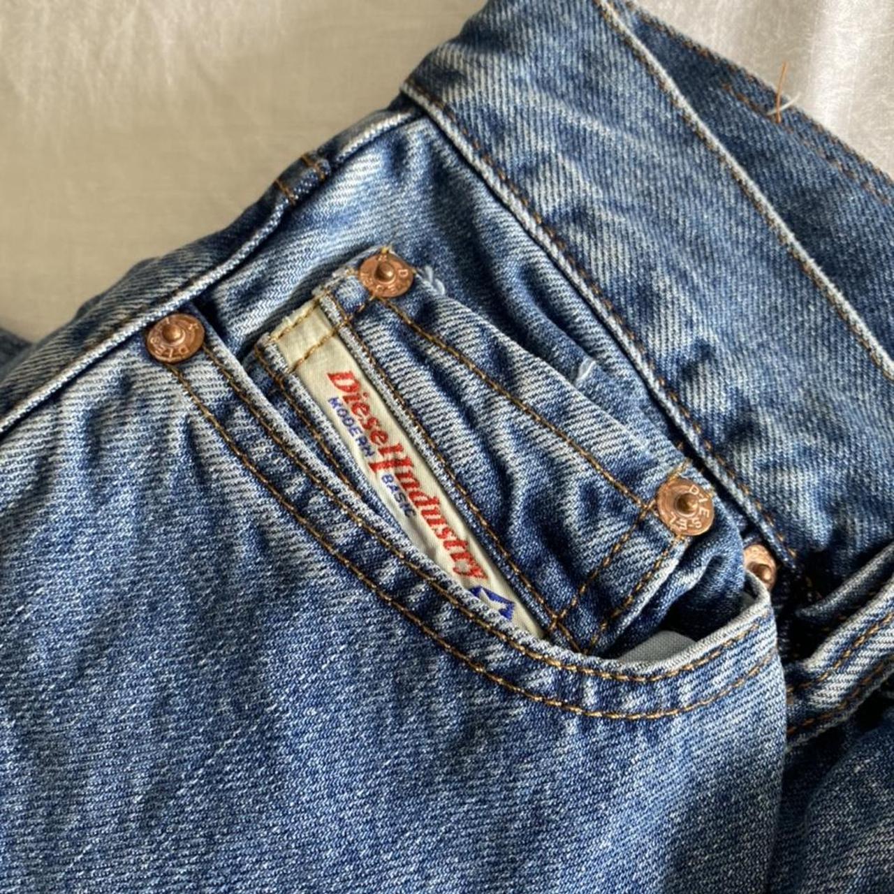 amazing vintage diesel straight leg jeans. only... - Depop